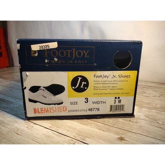 NWB Footjoy Jr Golf Shoes Kids Size 3 48778 - Picture 2 of 14